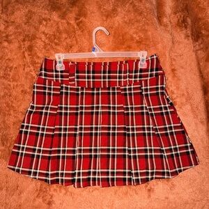 Plaid Red Women's Mini Skirt Shein Curve